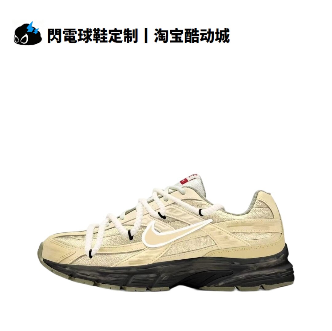 球鞋定制 Nike Initiator 沙丘 情侣 摩擦声 舒适 低帮男女跑步鞋