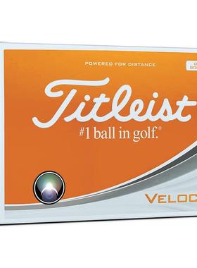 代购Titleist高尔夫球远距离高飞行短杆手感低旋转橙色一打