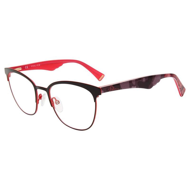 代购POLICE女士眼镜框椭圆形金属全框不锈钢日常佩戴办公眼镜架