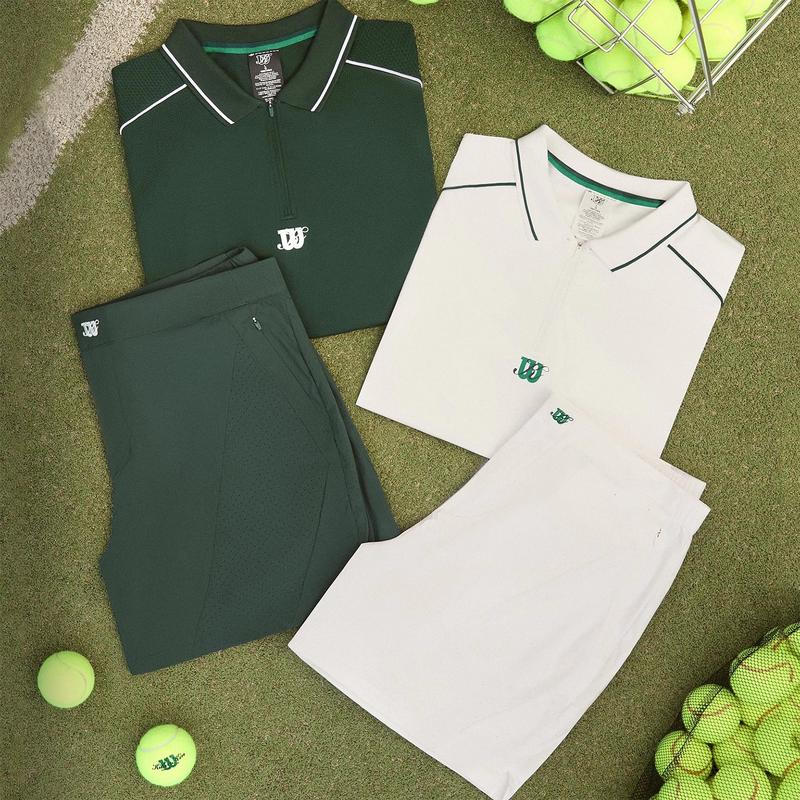 Kith for Wilson Doherty威尔胜联名老钱风网球网球服拉链网球T恤