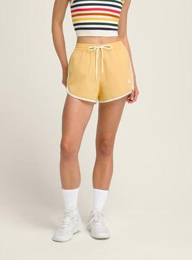 代购Wilson威尔胜女士网球短裤透气弹性快干可调节腰围黄色