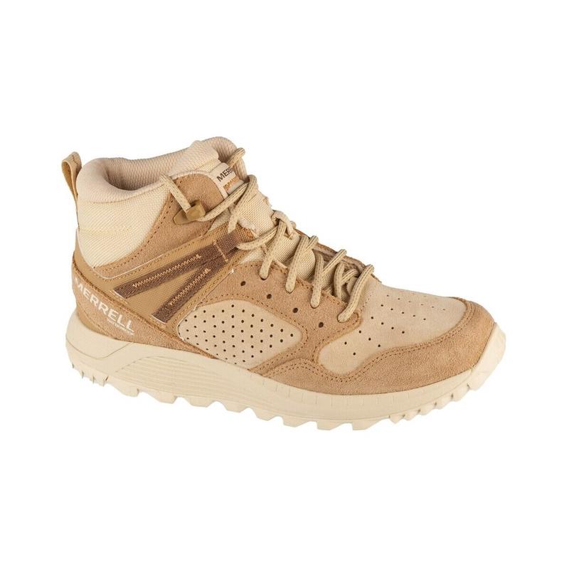 代购Merrell迈乐女士徒步鞋防水防滑缓震登山鞋中帮系带户外鞋