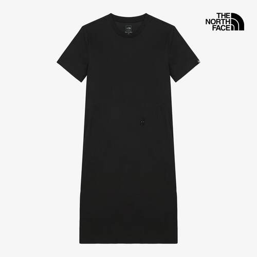 海外代购THE NORTH FACE/北面女士运动连衣裙高弹透气短袖圆领