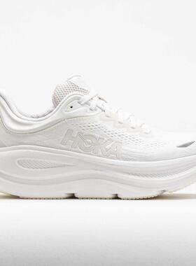 代购Hoka OneOne男士跑步鞋高缓震透气舒适稳定支撑缓震跑鞋白色