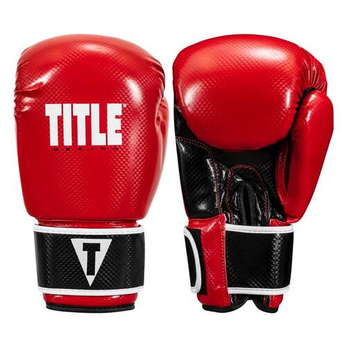 代购Title Boxing男女拳套防震护腕红色皮革拳击训练健身爆款