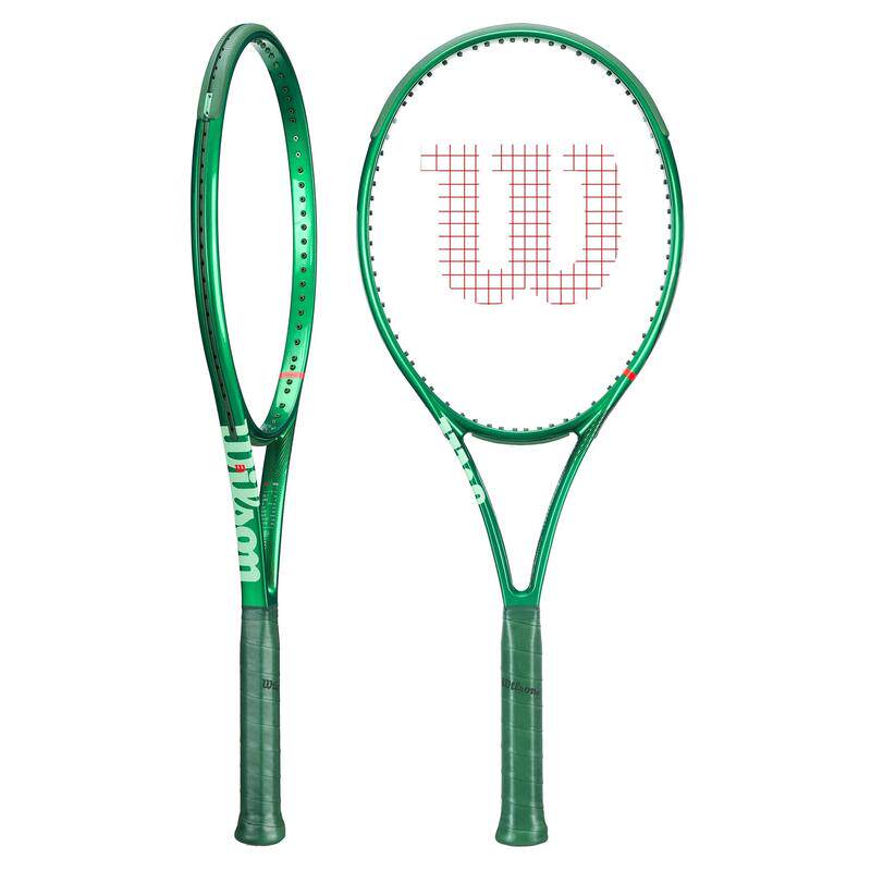 代购Wilson威尔胜网球拍控球旋转稳定绿色16x19穿线碳纤维网球