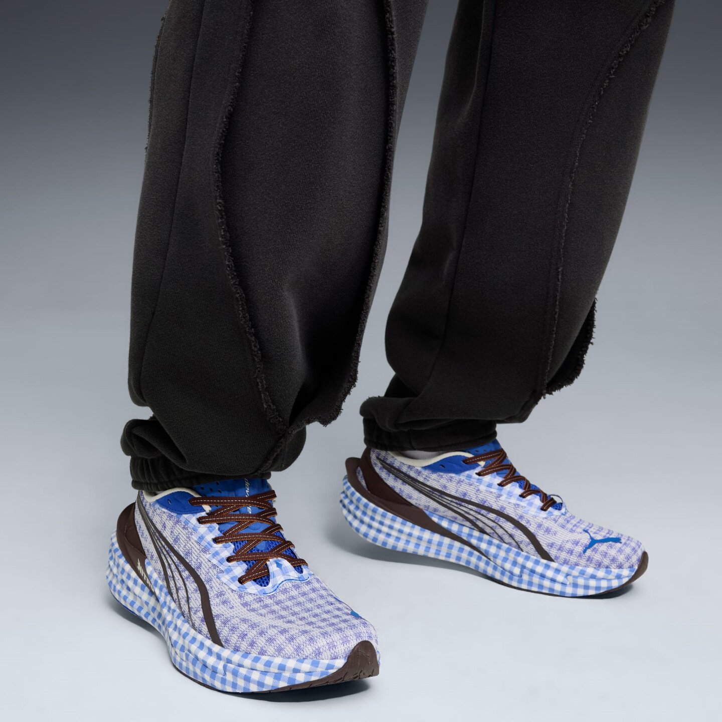 海外代购Puma Deviate NITRO 4 Check男士跑鞋缓震透气厚底训练鞋