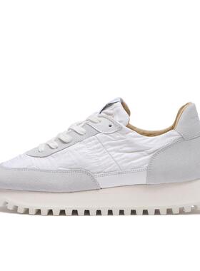 代购NOVESTA男士运动板鞋轻量防滑耐磨舒适缓震白色尼龙材质