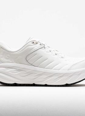 代购Hoka OneOne女士徒步鞋防滑防水缓震减压白色全粒面皮革