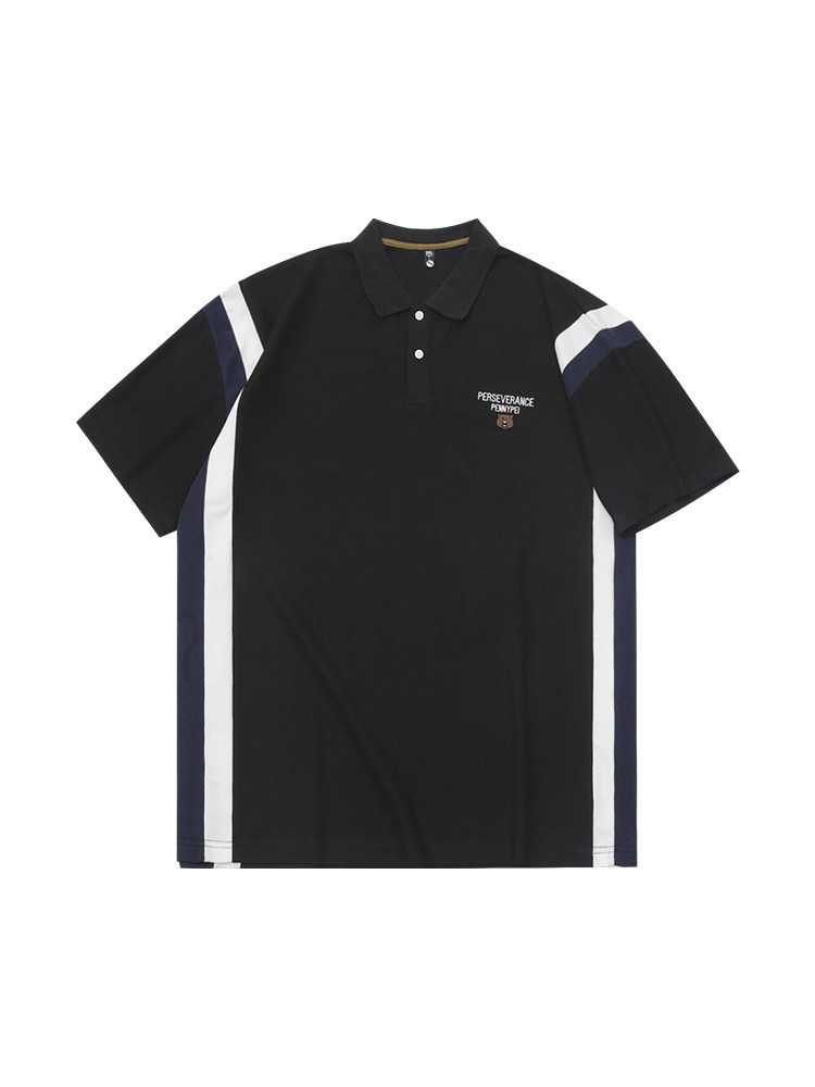 SPINNERS PLUS SIZE POLO SHIRT MENS SUMMER FASHION BRAND LAPEL SHORT SLEEVE T-SHIRT BEAR EMBROIDERY PAUL SHIRT FAT OVER