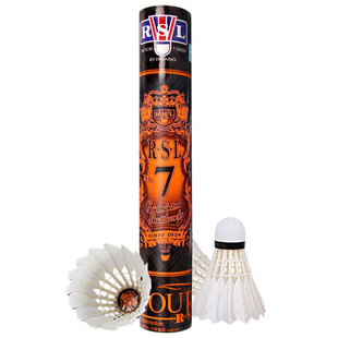 正品RSL亚狮龙7号羽毛球耐打稳定飞行12只装训练比赛球 防伪可查