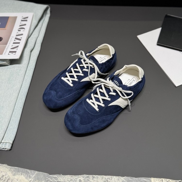 ins风羊皮德训鞋26春低跟时尚休闲鞋里外全真皮板鞋青年品质女鞋,女鞋,德训鞋,淘宝优惠券,粉丝福利购,淘宝优惠卷