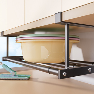 伸缩脸盆收纳架子卫生间浴室柜下分层洗脚盆子悬挂置物架各种神器