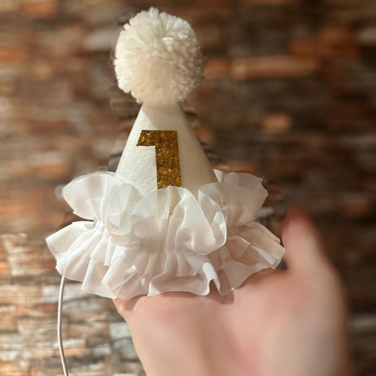 韓國發飾女童寶頭公主小孩生日帽