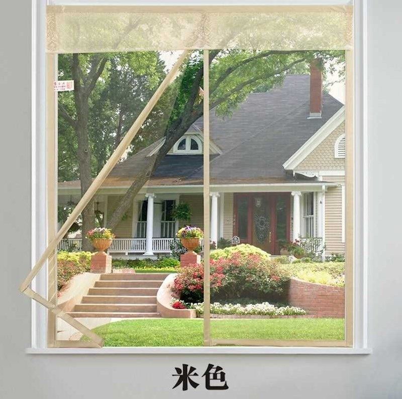木头窗户框安窗纱纱窗网 自粘防蚊门帘纱门防蝇蚊卧室家用免打孔,居家日用,纱窗/纱门,淘宝优惠券,粉丝福利购,淘宝优惠卷