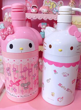 美乐蒂塑料大容量按压卡通分装瓶