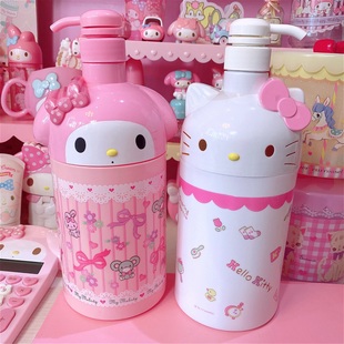 美乐蒂大号可爱塑料大容量按压分装瓶洗发水沐浴露分装卡通按压瓶