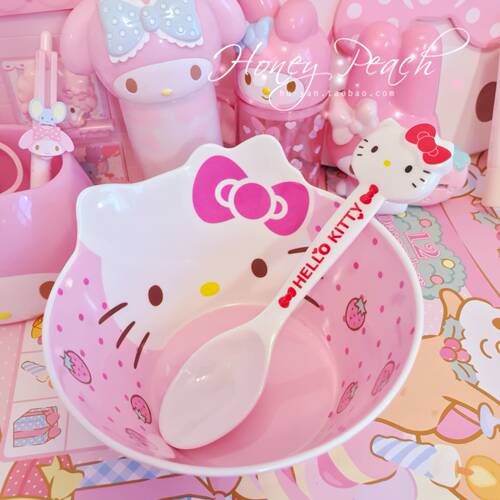 hellokitty防摔饭碗甜品密胺碗