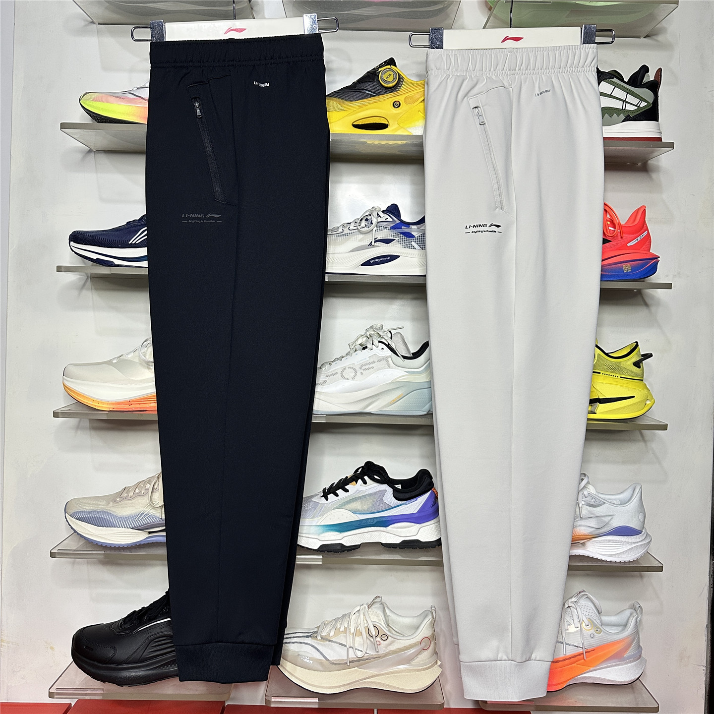 李宁针织运动裤男加绒保暖时尚