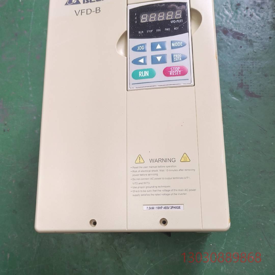 可维修拆机台达变频器B系列 VFD075B43A，380v  7.