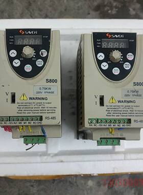 可维修拆机台湾三碁SAVCH变频器，S800 0.75KW。 2
