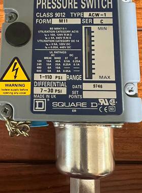 可维修SQUARE D9012型 ACW-1，M11压力开关，全新