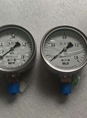 可维修BLD 布莱迪 压力表 YTN63H 0-1.6MPa 全新