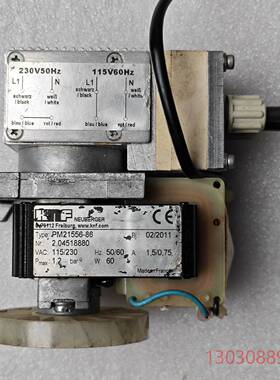 可维修拆机KNF交流真空泵/采样泵PM21556-86 115/2