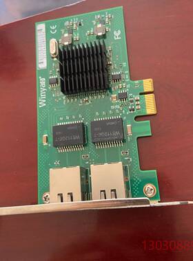 可维修Winyao WY575T2  原装拆机双口千兆网卡