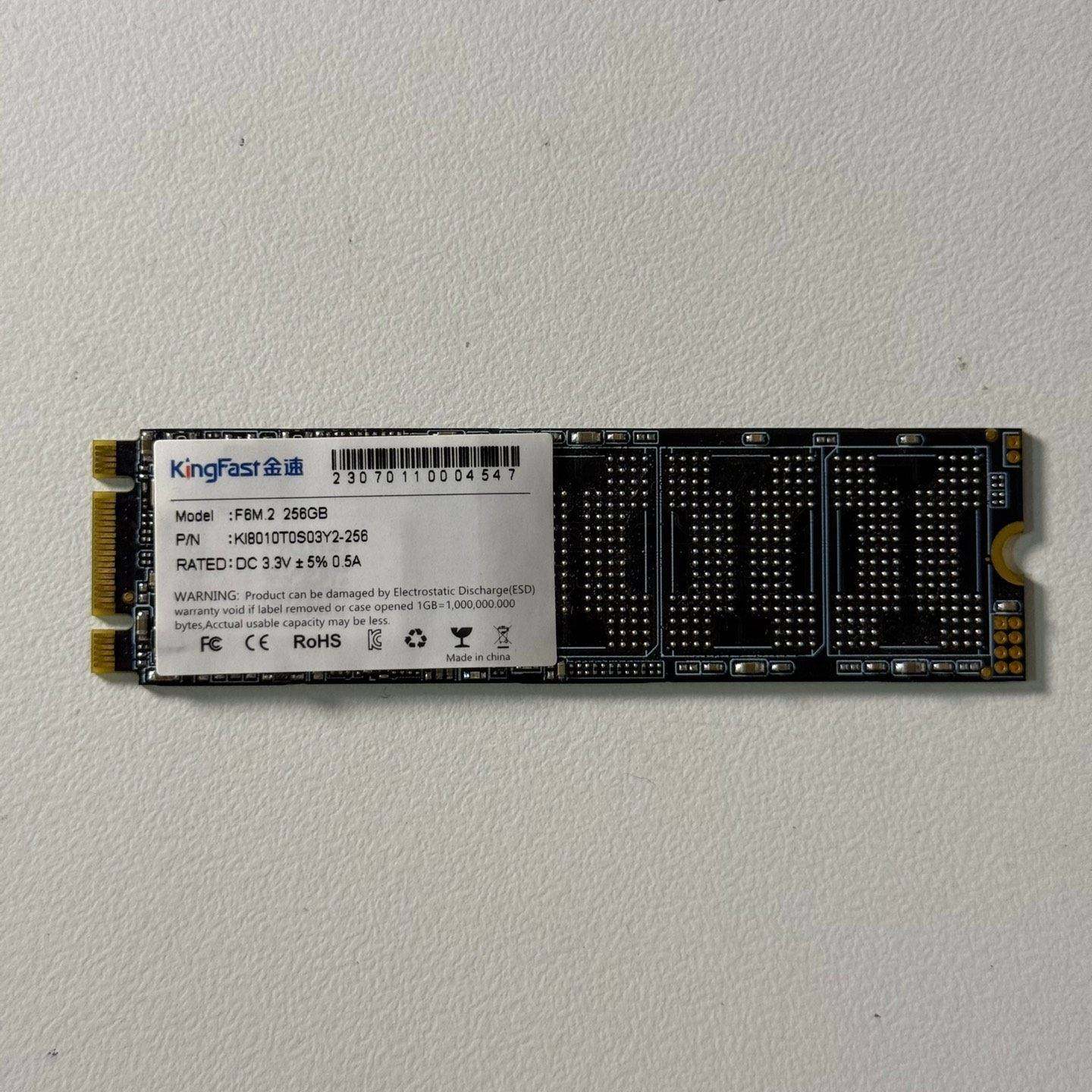 可维修KingFast/金速 M.2固态硬盘 256GB sata