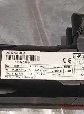 可维修原装BECKHOFF倍福马达AM227M-0000    0