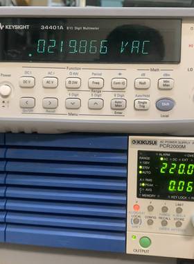 可维修菊水PCR2000变频电源，2000W功能正常