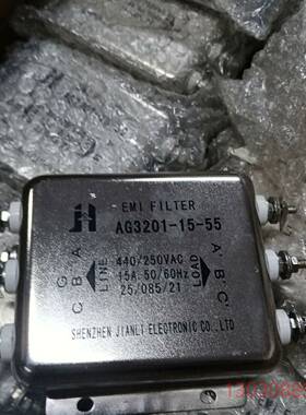 可维修全新EMI滤波器，型号AG3201-15-55，来自深