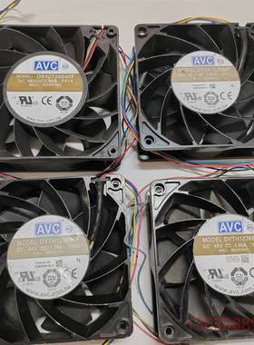 可维修AVC 12cm铝壳散热风扇，DYTH1238B8F，48V