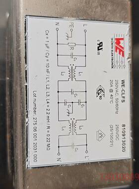 可维修WE品牌 20A电源滤波器，滤波器WE-CLFS   25