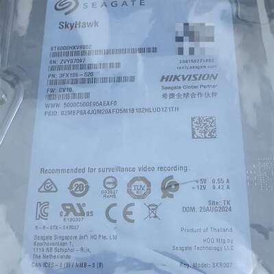 可维修希捷SkyHawk 6TB监控硬盘 全新未拆封