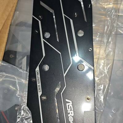 可维修华擎RX6700xt  CLD 12G散热器总成背板。成