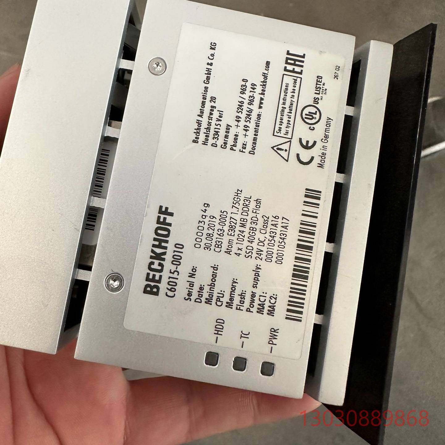 可维修BECKHOFF 倍福PLC控制器C6015-0010
