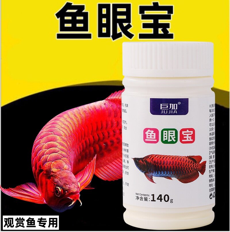 巨加鱼眼宝龙鱼蒙眼锦鲤金鱼眼病药内障眼充血凸眼朦眼罗汉热带鱼