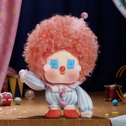 POPMART泡泡玛特WHY SO SERIOUS哭娃CRYBABY万圣节搪胶毛绒吊卡