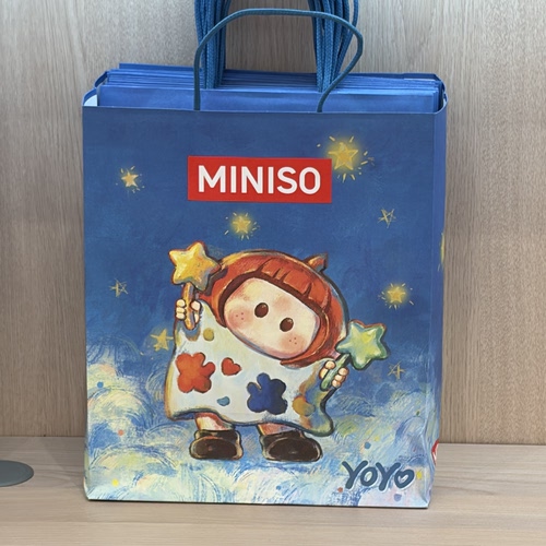 名创优品MINISO YOYO酱幻彩星星纸袋手提袋礼品袋礼物袋包装袋