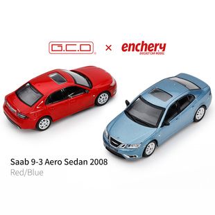 GCD ENCHERY 1/64 萨博9-3 Aero合金汽车模型仿真静态收藏摆件
