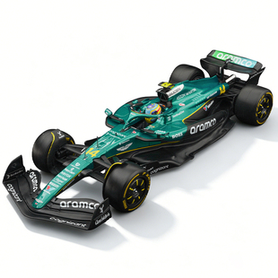 比美高 1:24 阿斯顿马丁AMR25阿隆索14号 合金汽车模型