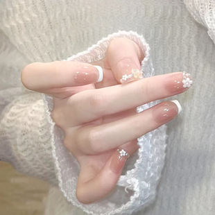 2025新款 网红高级感假指甲贴片穿戴甲美甲学生手工甲片短t甲秋冬