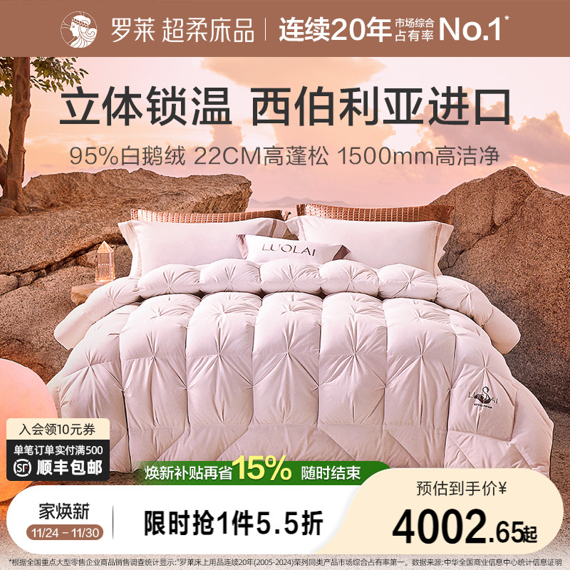 进口罗莱进口羽绒冬被冬被罗莱