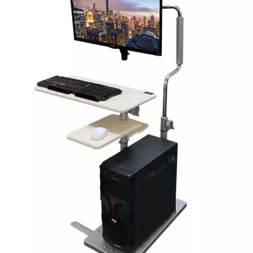 床边台式折叠移动支架升降桌