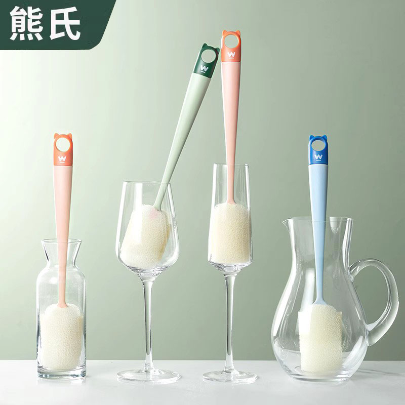 软硬2合1长柄杯刷洗杯子刷子
