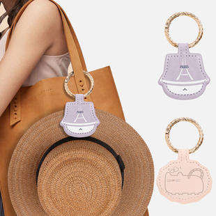 帽子收纳神器背包挂可爱便携夹子扣挂强磁户外旅行磁吸帽夹丝巾扣