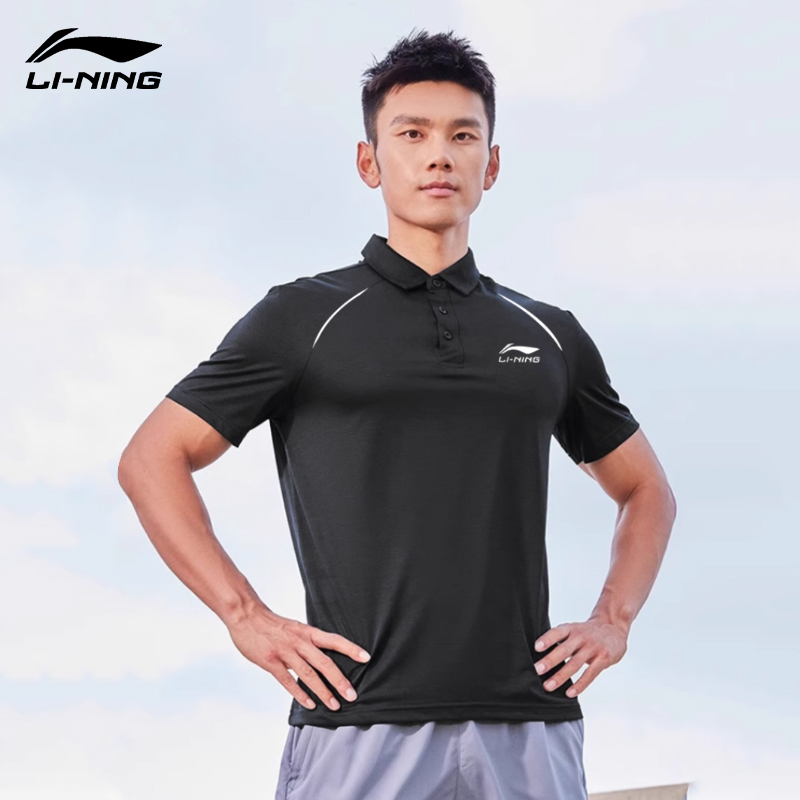 李宁polo衫男夏季新款休闲