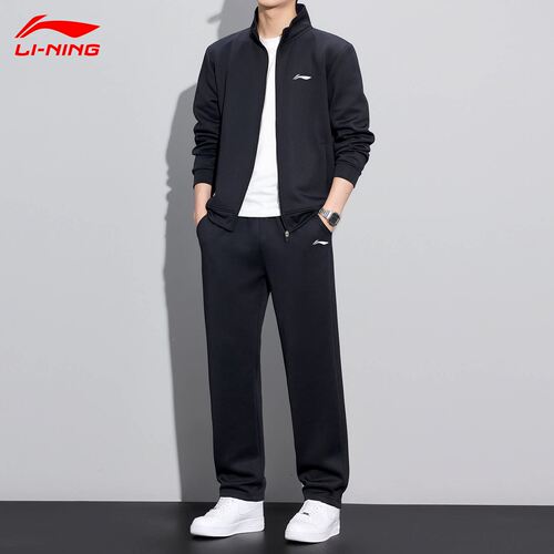李宁男款2026运动开衫卫裤套装